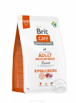 Brit Care Hypoallergenic Adult Medium Lamb 3kg