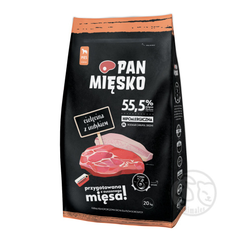 Pan Mięsko CIELĘCINA Z INDYKIEM M 20kg