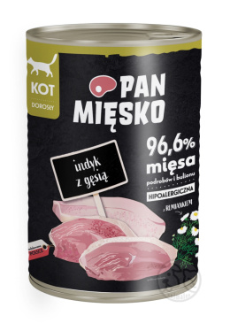 Pan Mięsko Indyk z gęsią - puszka 400g dla Kota