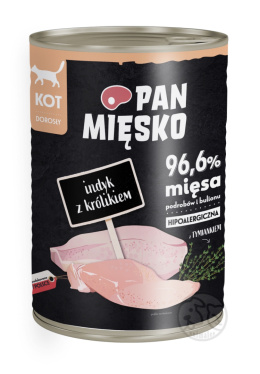 Pan Mięsko Indyk z królikiem - puszka 400g dla Kota