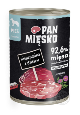 Pan Mięsko Wieprzowina z dzikiem - puszka 400g