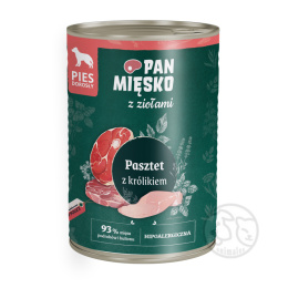 Pan Mięsko Pasztet z królikiem - puszka 400g