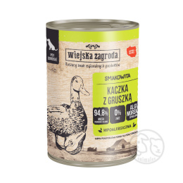 Wiejska Zagroda karma mokra Kaczka z gruszką 400g - puszka