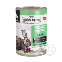 Wiejska Zagroda monobiałkowa Królik 400g - puszka