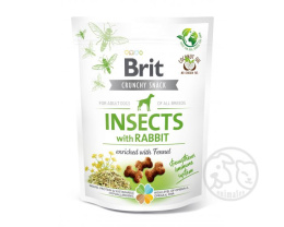 BRIT Crunchy INSECTS Rabbit - owady i królik 200g