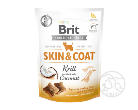 BRIT Functional Snack SKIN&COAT z krylem - na skórę i sierść 150g