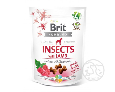 BRIT Crunchy INSECTS Lamb - owady i jagnięcina 200g