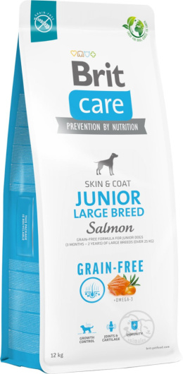 Brit Care Dog Grain-free Junior Large Breed Salmon 12kg