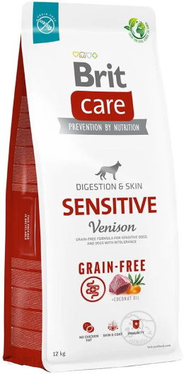 Brit Care Dog Grain-free Sensitive Venison 12kg