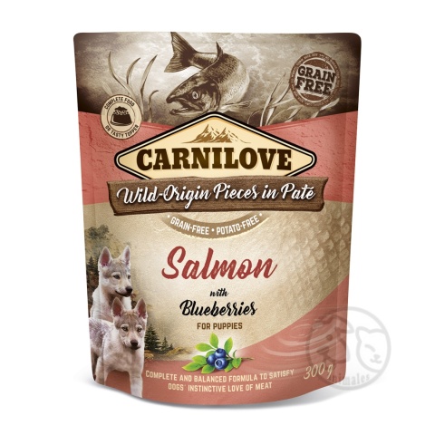 Carnilove karma mokra Łosoś z jagodami 300g - saszetka dla szczeniąt