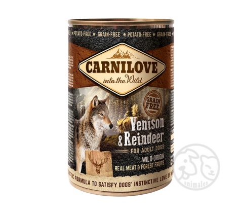 Carnilove karma mokra Dziczyzna z reniferem 400g - puszka