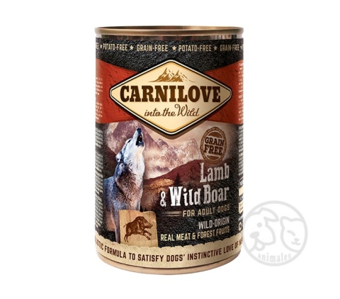 Carnilove karma mokra Jagnięcina z dzikiem 400g - puszka