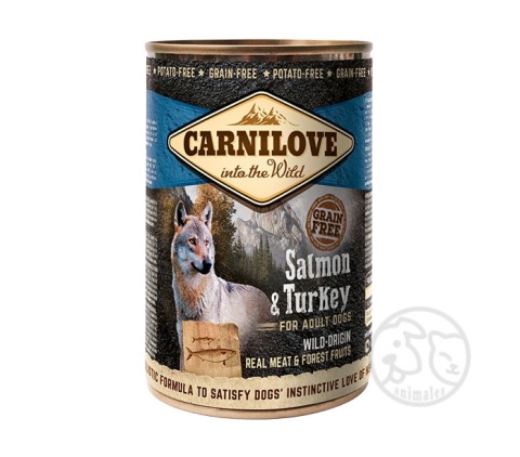 Carnilove karma mokra Łosoś z indykiem 400g - puszka