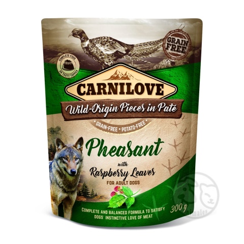 Carnilove karma mokra Bażant i liście maliny 300g - saszetka