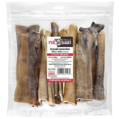 KOŁODZIEJCZYK Gryzak skóra z dzika 500g KOŁODZIEJCZYK Gryzak skóra z dzika 500g