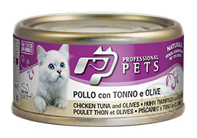 Professional Pet Karma mokra Filetowa Tuńczyk, kurczak, oliwki 70g dla Kota