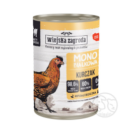 Wiejska Zagroda monobiałkowa Kurczak - puszka 400g dla Kota