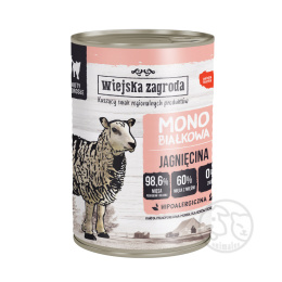 Wiejska Zagroda monobiałkowa Jagnięcina - puszka 400g dla Kota